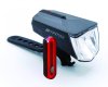 MATRIX LED Scheinwerfer 100 LUX FL30 inkl. Aluminium Halter, Befestigung:  Gabelkrone, schwarz, An-/Ausschalter: Ja